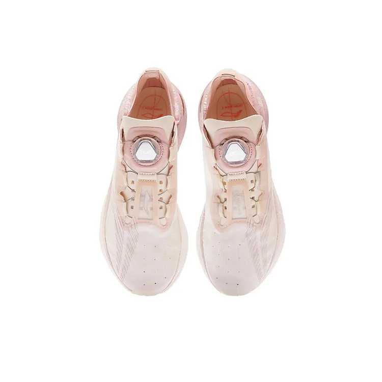 LiNing Jueying 䨻 Slip Resistant Breathable Low Top Running Shoes Women's Gray Pink-3