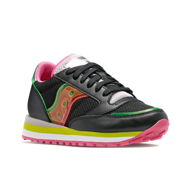 saucony Women's Jazz Triple 'Black Pink Green'-2