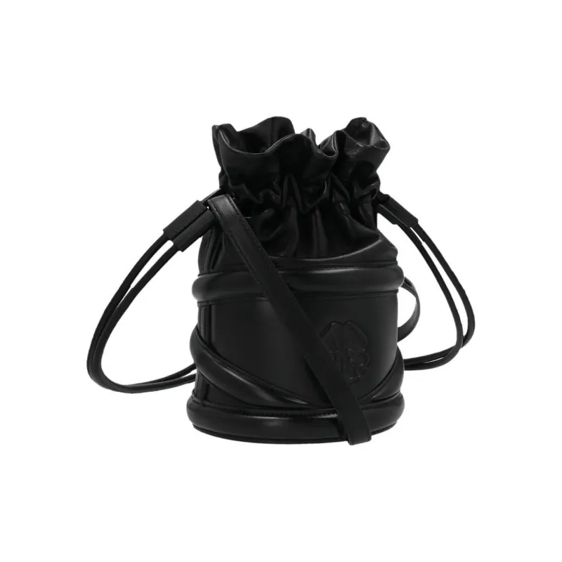 Alexander McQueen Cow Leather Handbag Shoulder Bags Women's Black-3