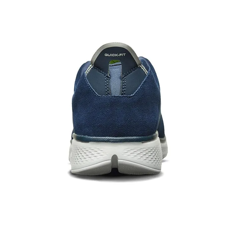 Skechers Go Walk 4 Cushioned Anti-Slip And Wear-Resistant Lightweight Mid-Top Casual Shoes Men's Blue Gray-3