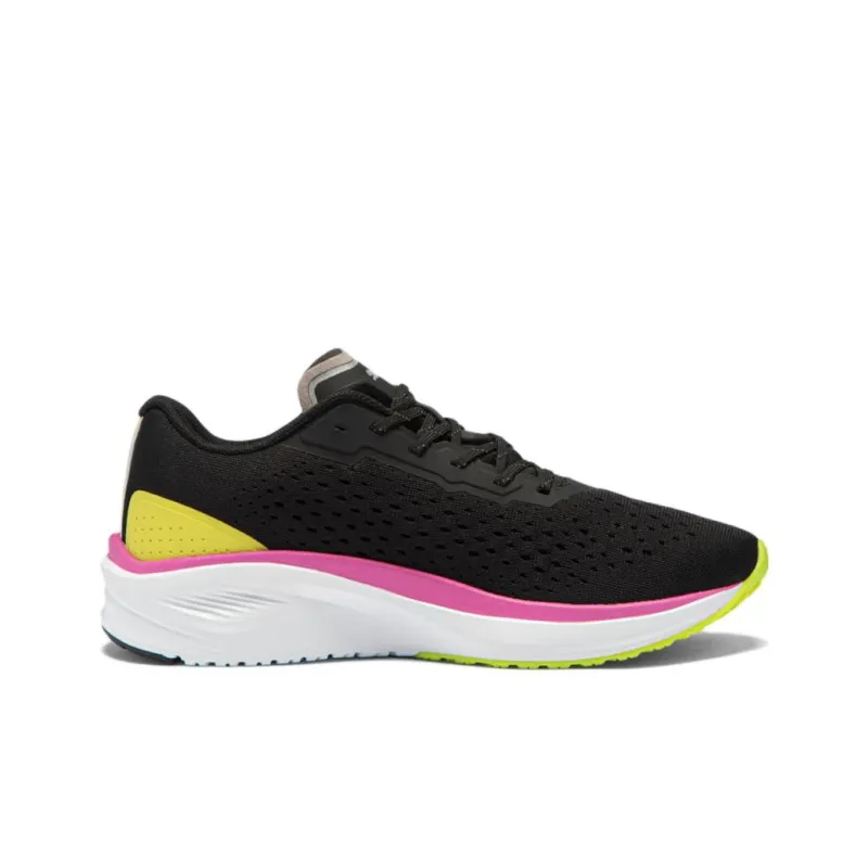 PUMA Aviator Running Shoes Women's Low-Top Black/Pink/White/Yellow-1