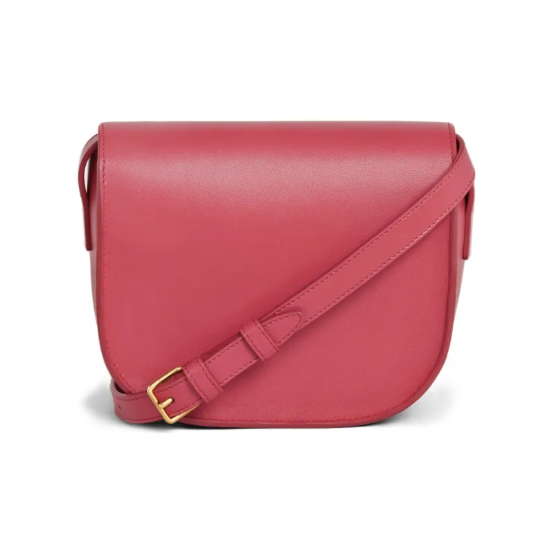 CELINE Cuir Triomphe Triumph Calfskin Crossbody Bag, Shoulder Bag Women's Pink Candy-2
