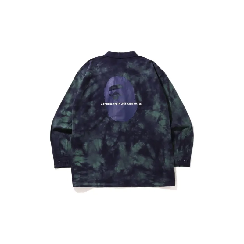 Bape Tie Dye Army Jungle Fatigue Shirt Jacket-4