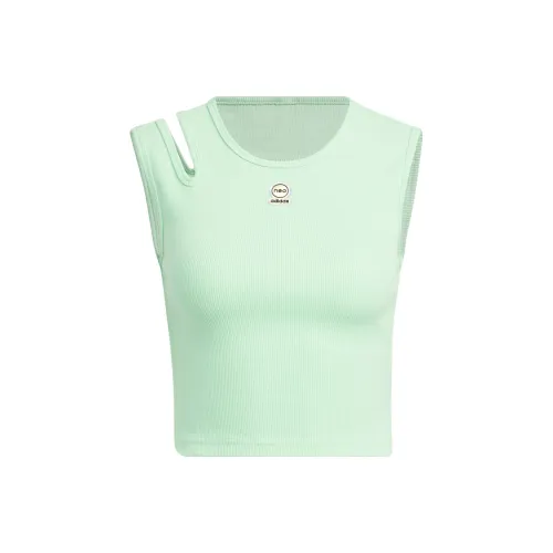 Adidas Sleeveless Sports Shirts Women's Green