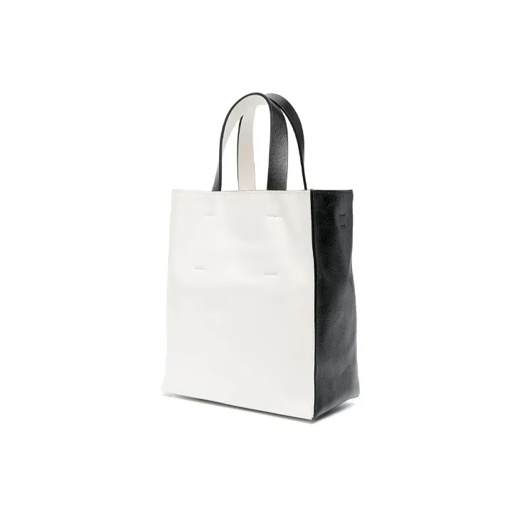 MARNI Two Toned Logo Printed Tote Bag-2