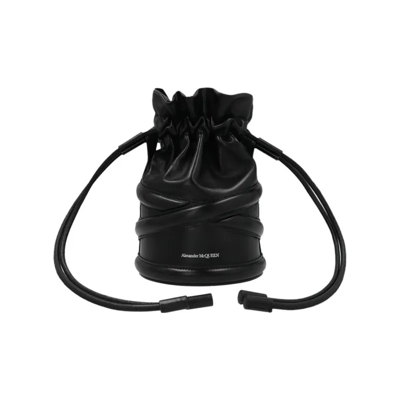 Alexander McQueen Cow Leather Handbag Shoulder Bags Women's Black-0
