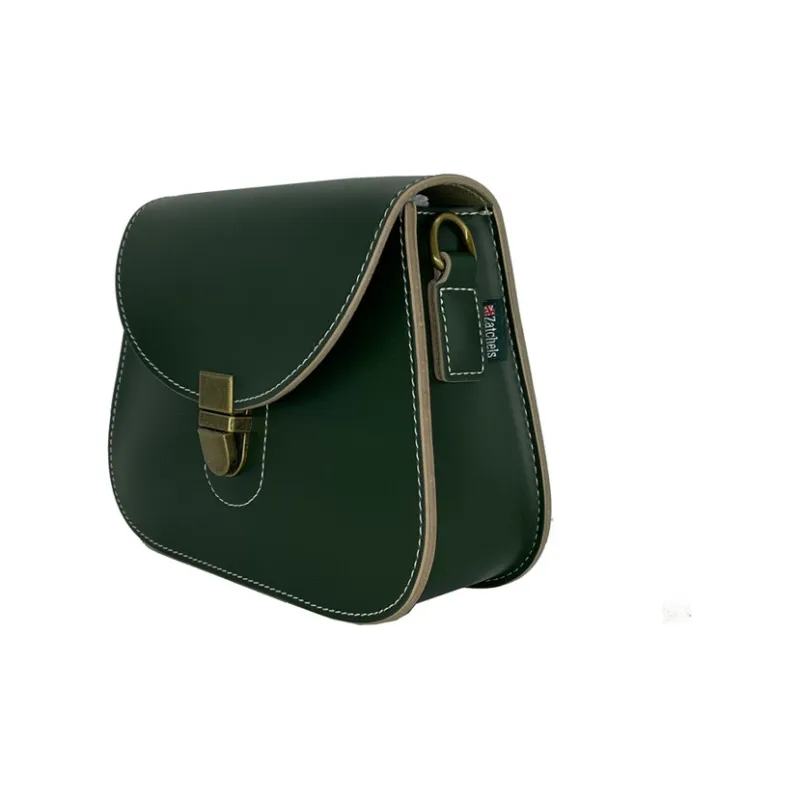 Zatchels Cow Leather Shoulder Bag Crossbody Bag Regular Women's Ivy Green-1