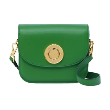 Burberry Elizabeth Calfskin Shoulder Bag Crossbody Bag Small Size Women's Deep Emerald Green