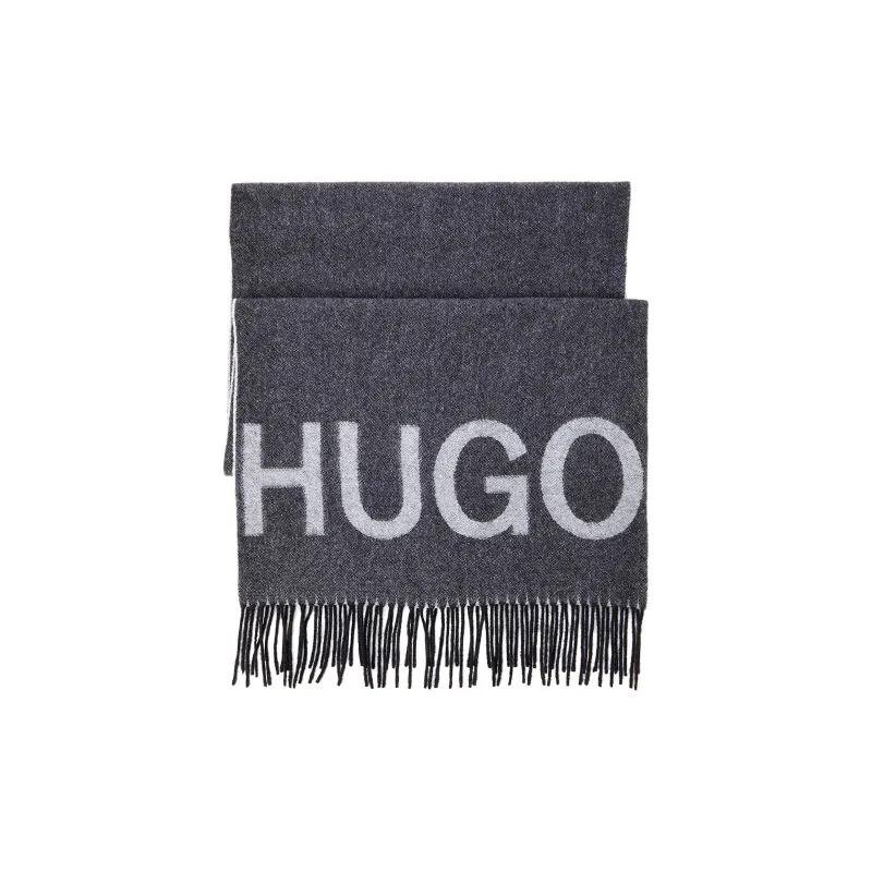 HUGO BOSS Knit Scarves Women's Gray-1