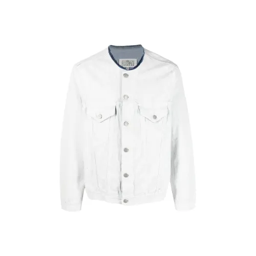 Maison Margiela Denim Jackets Unisex White