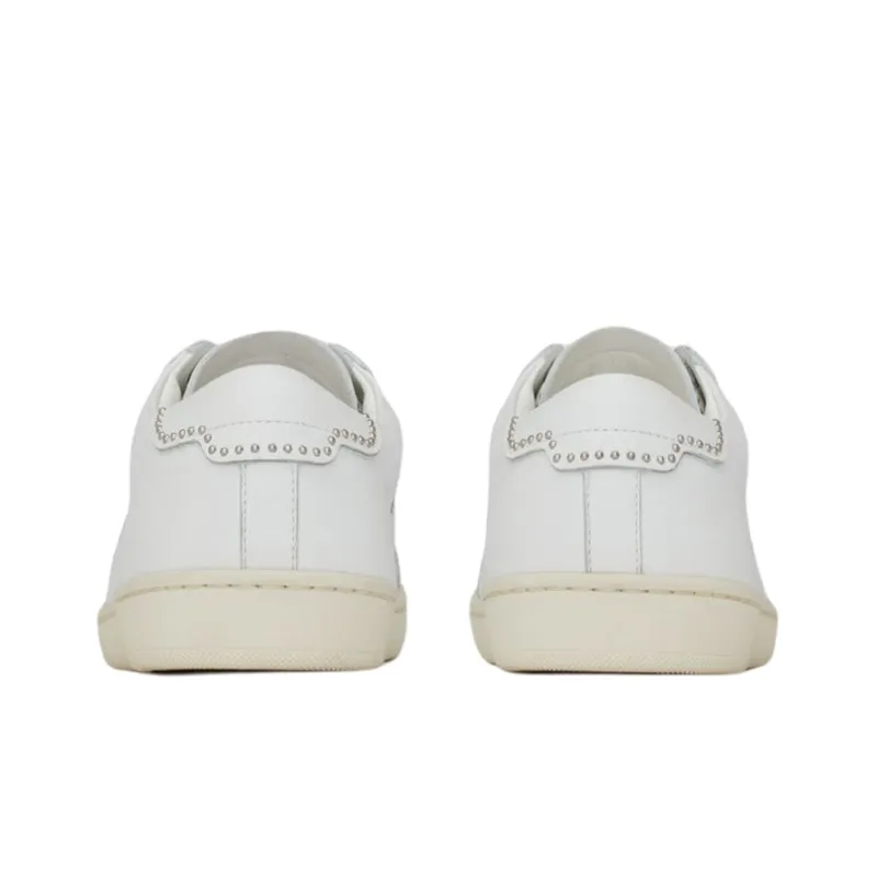 SAINT LAURENT Studded Low Top White Women's-3