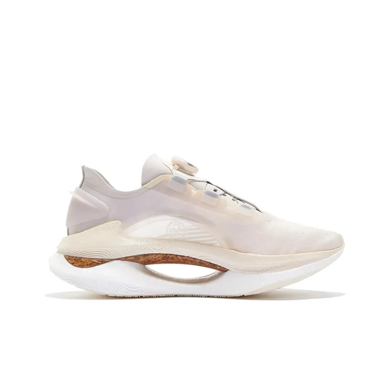 LiNing Jueying Cushioning Anti-Slip Wear-Resistant Breathability Low-Top Running Shoes Men's White Gray-1