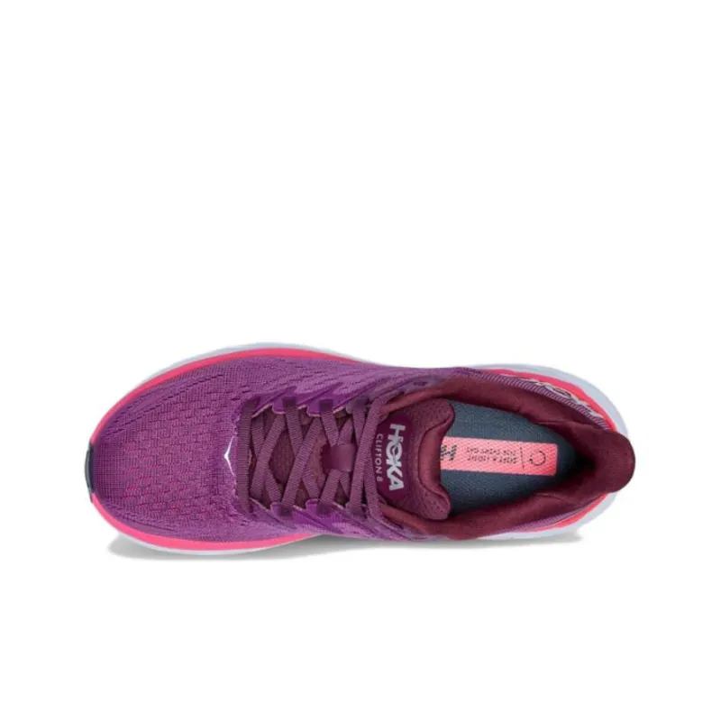 HOKA ONE ONE Clifton 8 Grape Wine Beautyberry Women's-2