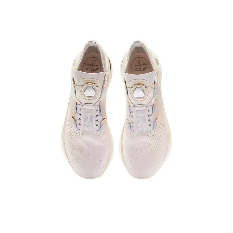 LiNing Jueying Cushioning Anti-Slip Wear-Resistant Breathability Low-Top Running Shoes Men's White Gray-3