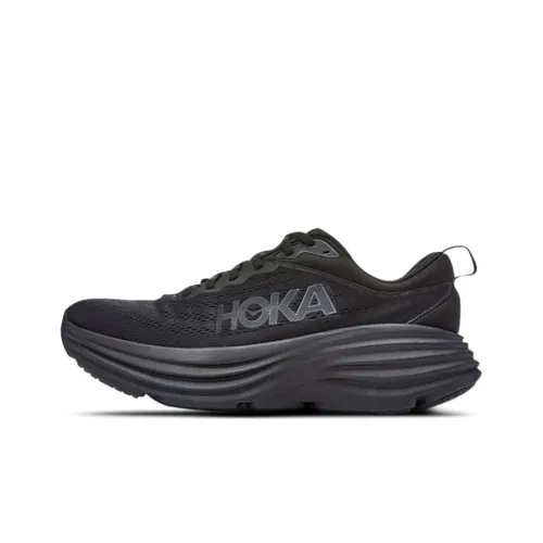 HOKA ONE ONE Bondi 8 Running Shoes Men Low-Top Black