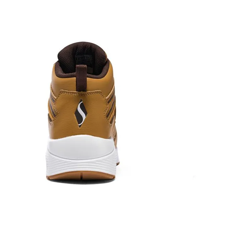 Skechers Uno Shock Absorbers With Slip Resistant And Abrasion Resistant Properties Mid Top Casual Shoes Men's Brown-3