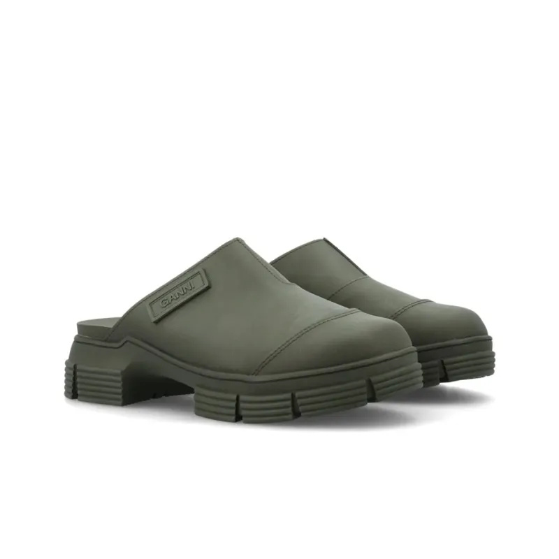 GANNI Slip-on Rubber Mules-2