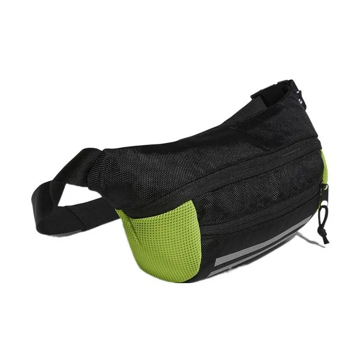 Adidas Polyester Fanny Pack Small Size Unisex Black/Neon Green-1