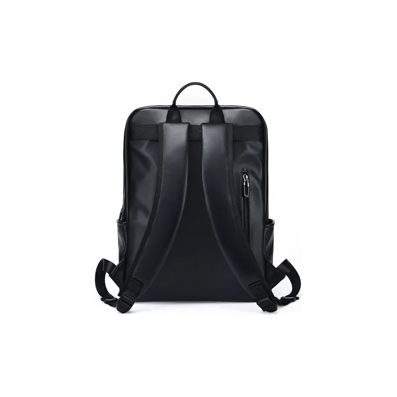 GOLF Synthetic Leather Backpack Large Size Men's Black/Dark Gray-2