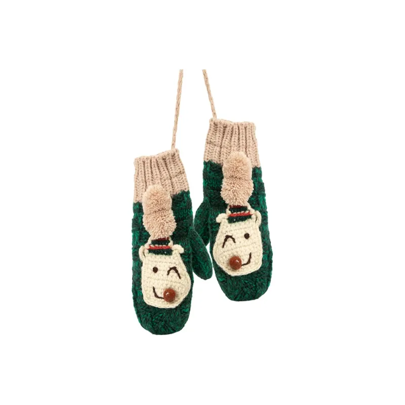 BAIJUAN Knit Gloves Women's-2