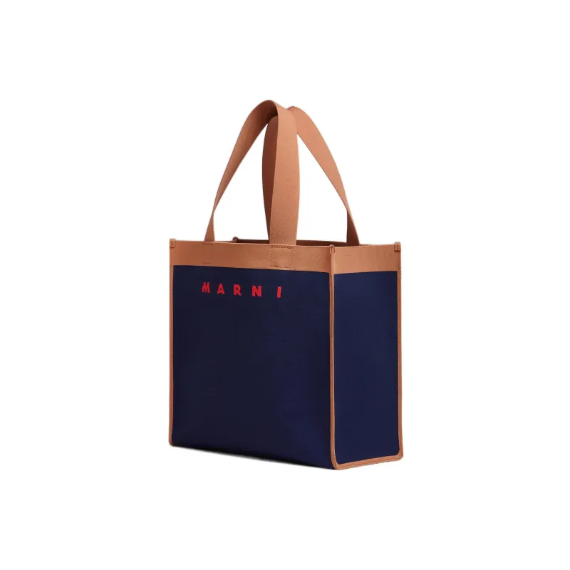 MARNI Logo Jacquard Medium Tote Bag-6
