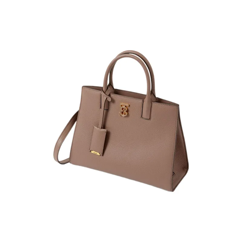 Burberry Frances Calfskin Tote Bag Shopping Bag Shoulder Bag Crossbody Bag Handbag Mini Women's Light Saddle Umber-2