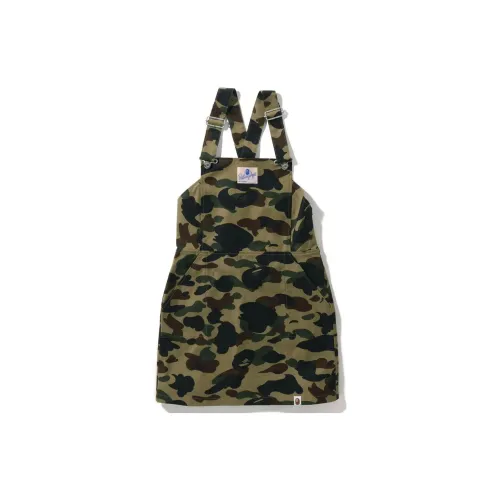 A BATHING APE Sleeveless Dresses Women's Green