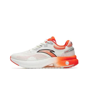 Anta Running Collection C100 Anti Slip Wear Resistant Low Top Running Shoes White Orange