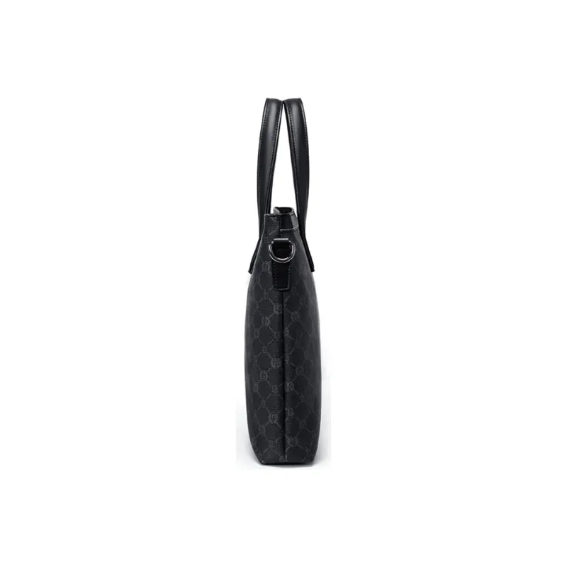 GOLF PVC 15 Inch Laptop Bag, Commute Travel Handbag, Briefcase Tubas Men's Black-2