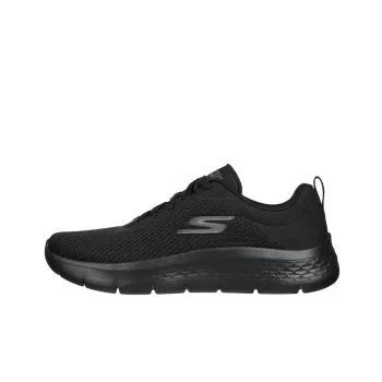 Skechers Go Walk Fle Alani Wide Low Top Sports Casual Shoes Women's Black Loose Fit