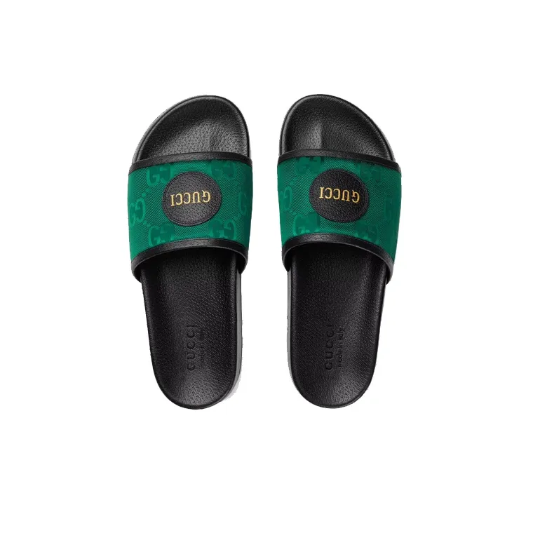 GUCCI Slide "Off The Grid" Green Black-2