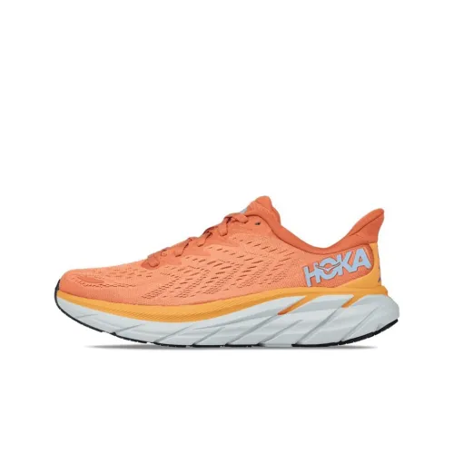 HOKA ONE ONE Clifton 8 Running Shoes Women's Low-Top Orange