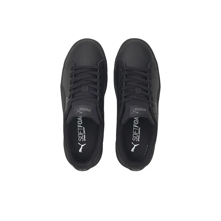 PUMA Vikky V3 Leather Anti-Slip Wear-Resistant Low-Top Skateboard Shoes Women's Black-2