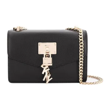 DKNY Elissa Leather Crossbody Bag Shoulder Bag Women's Black