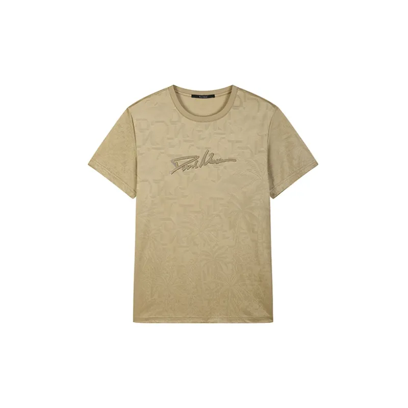 DAVID NAMAN T Shirts Men Mixed Camel-0