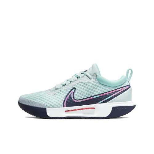 Nike Court Zoom Pro Tennis Shoes Men Low-Top Blue/Pink