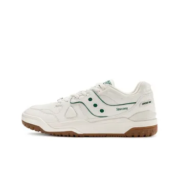 Saucony Cross 90 Low Top Skateboard Shoes Unisex White Green
