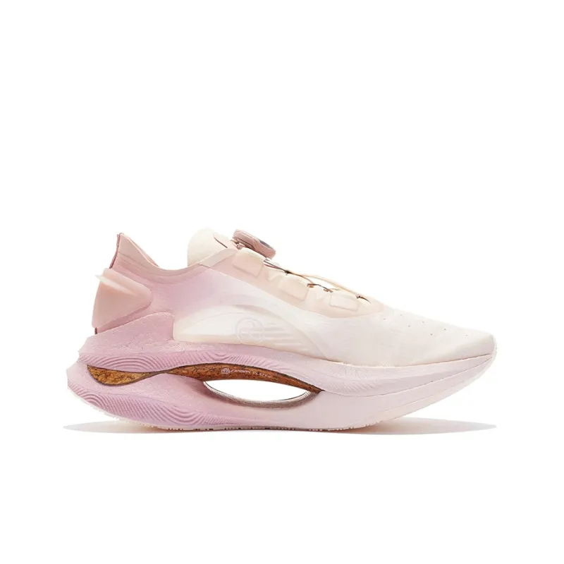 LiNing Jueying 䨻 Slip Resistant Breathable Low Top Running Shoes Women's Gray Pink-1
