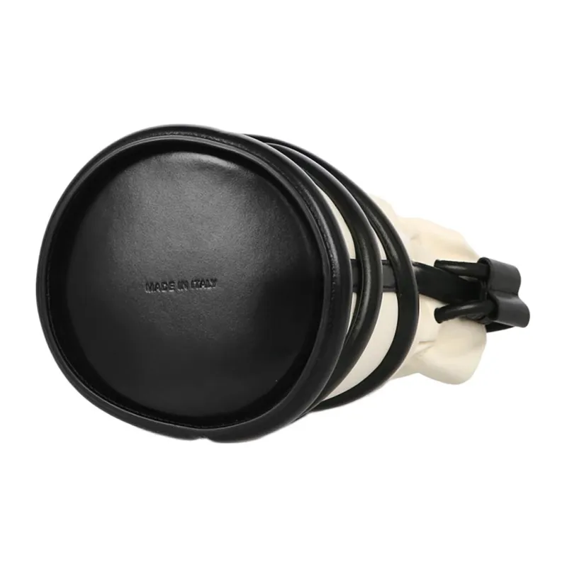 Alexander McQueen The Soft Curve Bag Ivory/Black-4