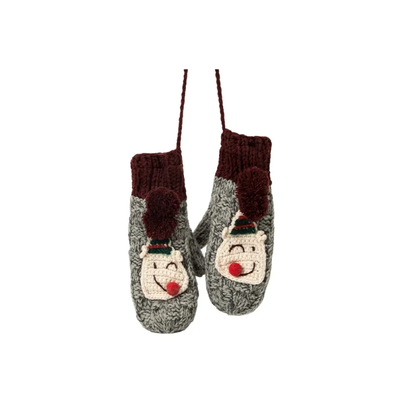 BAIJUAN Knit Gloves Women's-1
