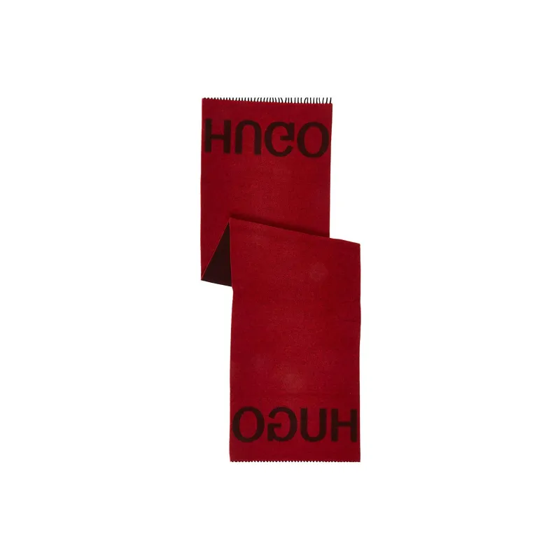 HUGO BOSS Knit Scarves Men Red-1