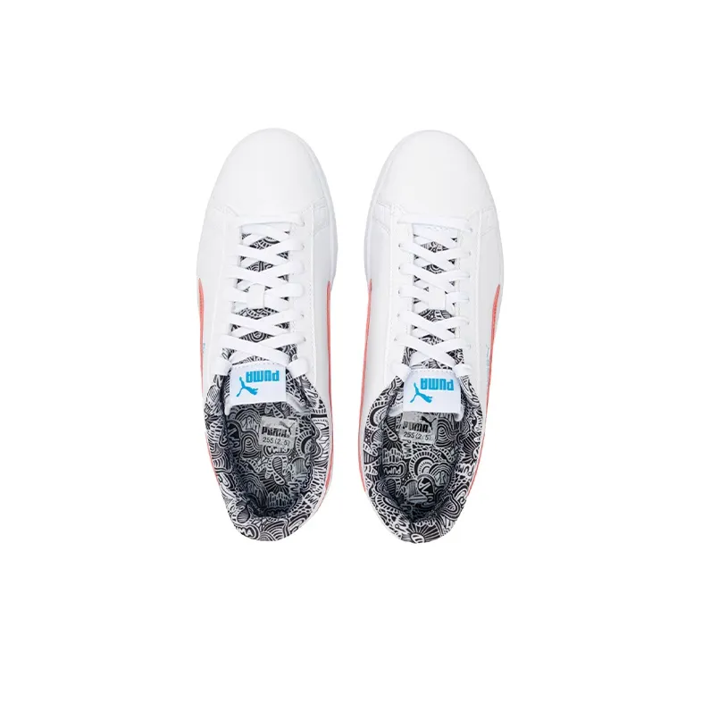 PUMA Smash V2 'Me Happy White Red'-3