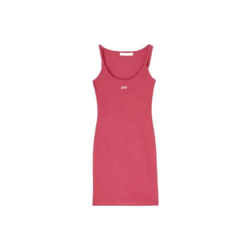 OFF-WHITE Sleeveless Dresses Women's Red