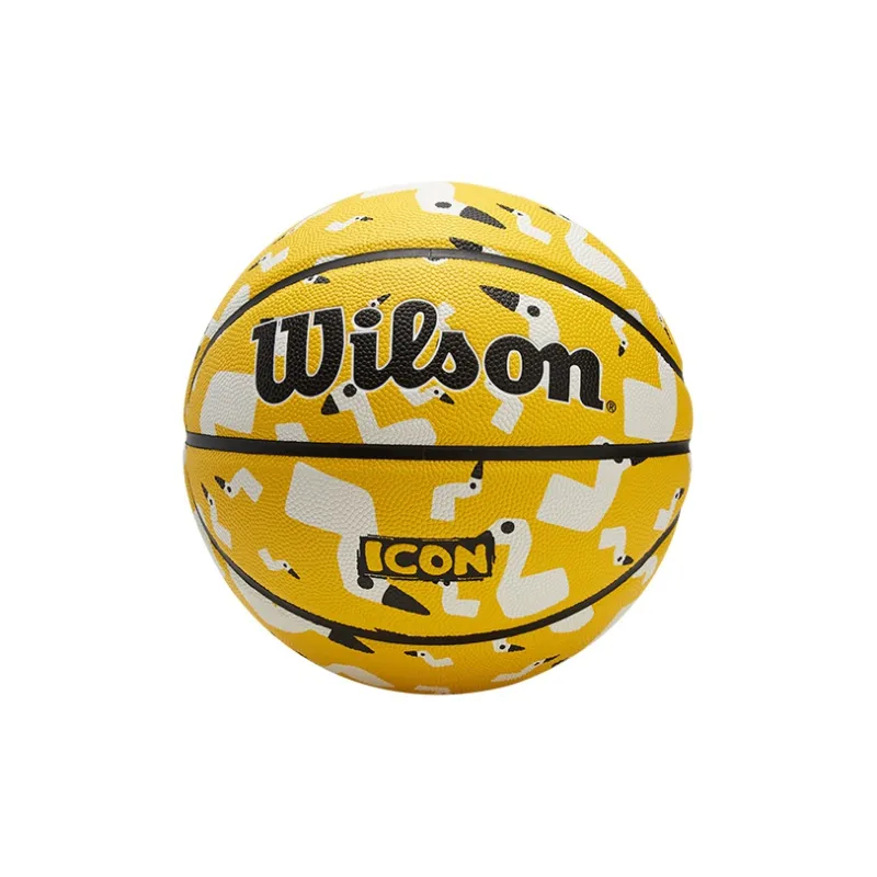 Wilson PU Basketball Yellow Size 5 Ball/Size 7 Ball Training Unisex-0