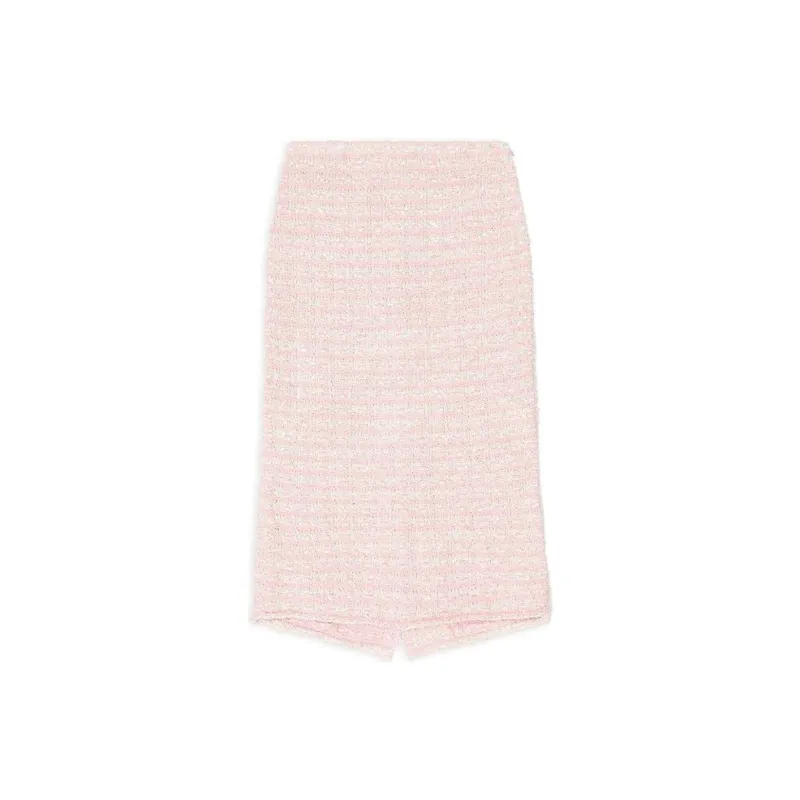 Balenciaga Casual Long Skirt Women's Pink-1