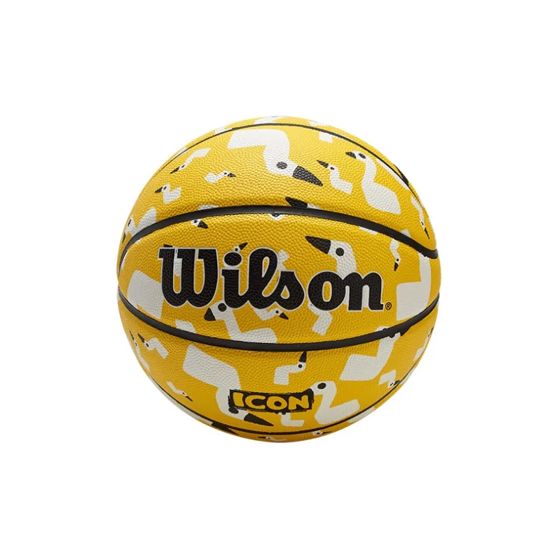 Wilson PU Basketball Yellow Size 5 Ball/Size 7 Ball Training Unisex-2