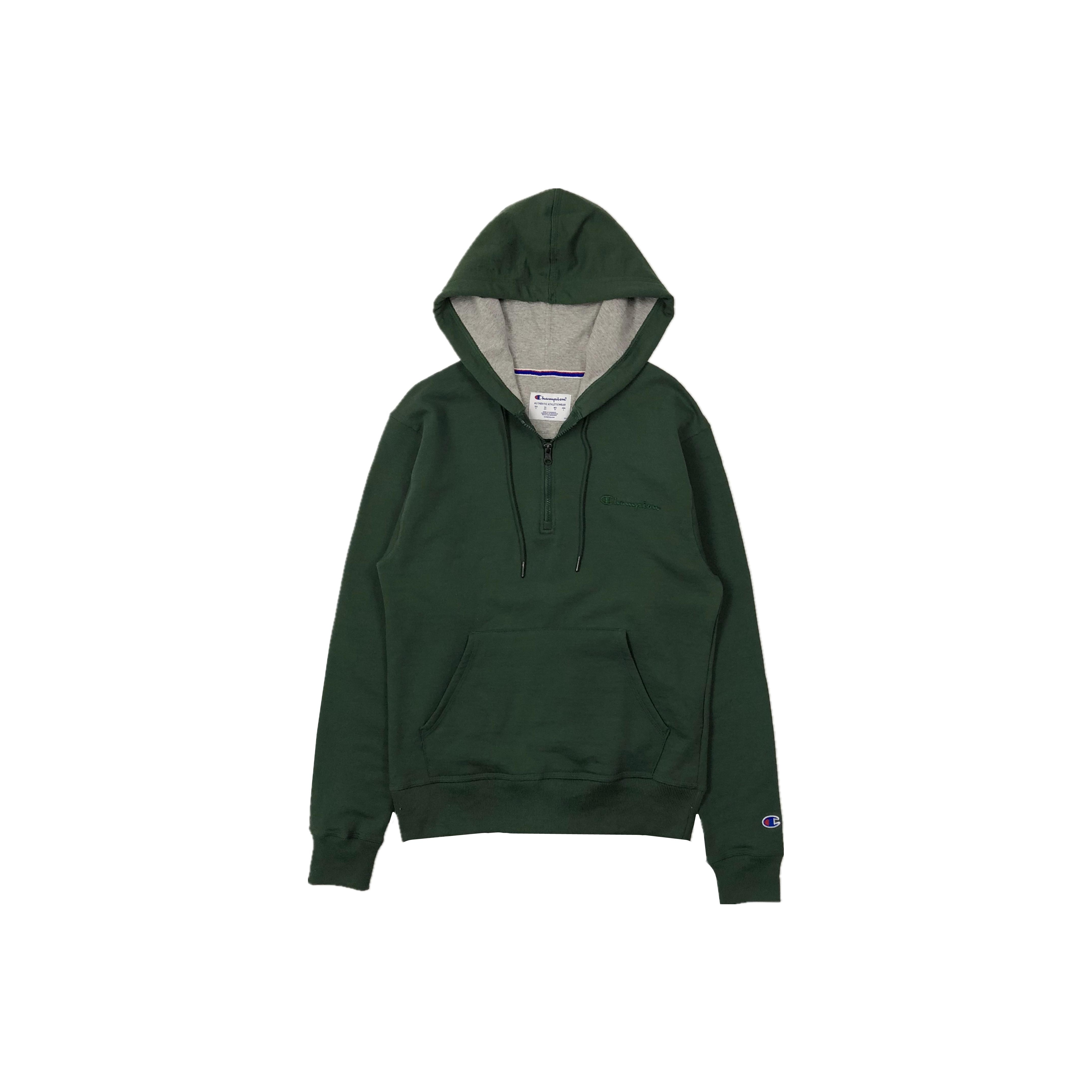 Khaki green champion hoodie on sale