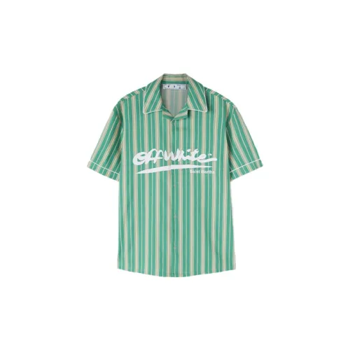 OFF-WHITE Shirts Unisex Green