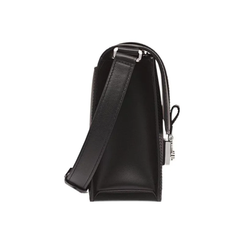 MCM Tracy Visetos Leather With Coated Canvas Messenger Bag, Crossbody Bag, Shoulder Bag Women's Black-1