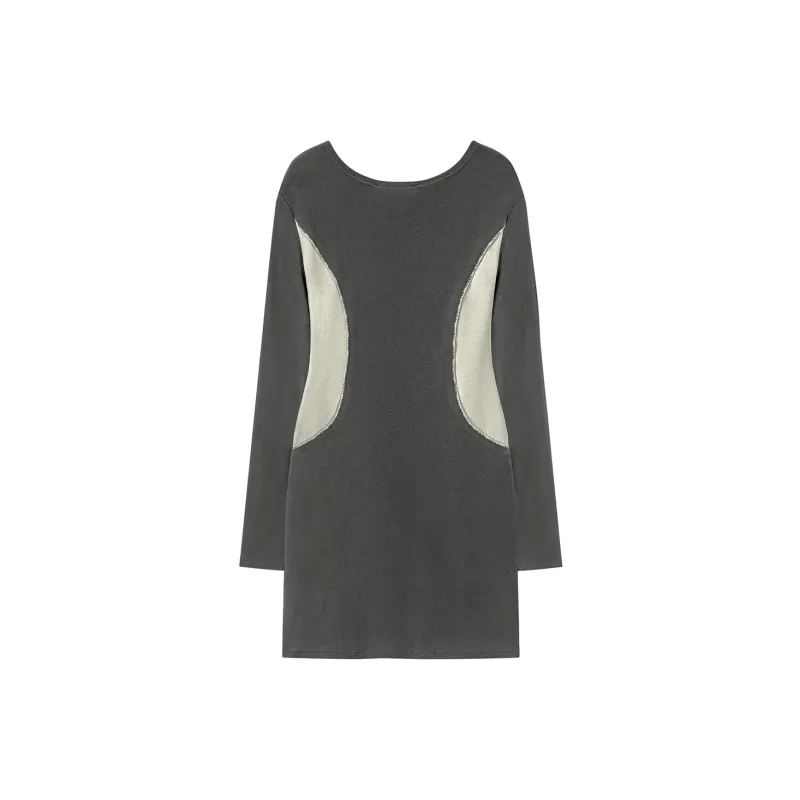 CHUU Long Sleeved Dresses Women's Dark Gray-1